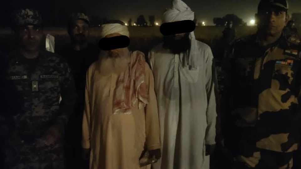 BSF returned two Pakistani nationals reached near Rajatal village on Attari border to pak rangers