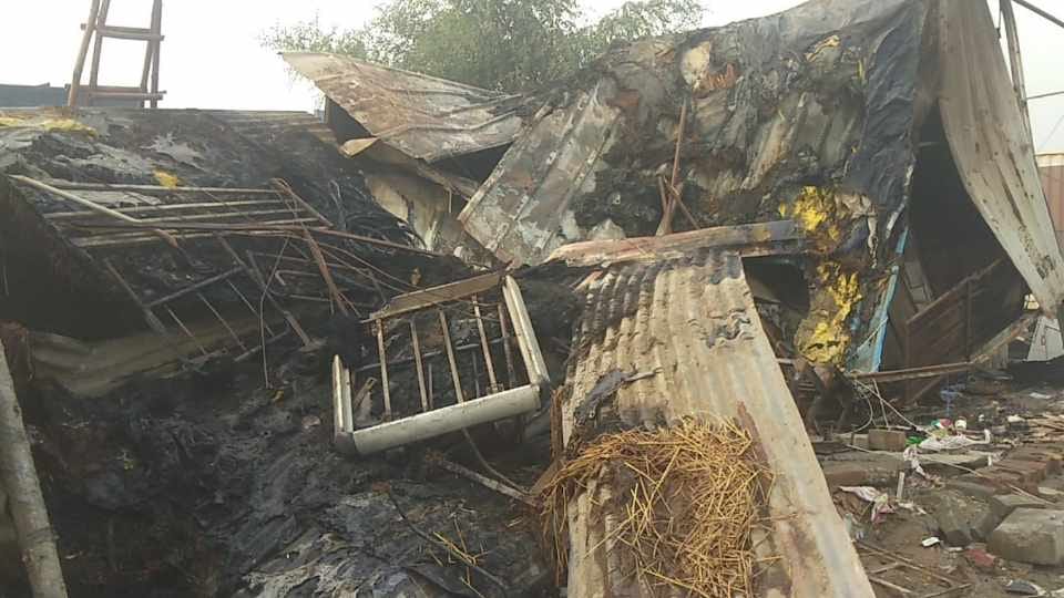 Arson after looting in Dhaba in Bahalgarh of Sonipat