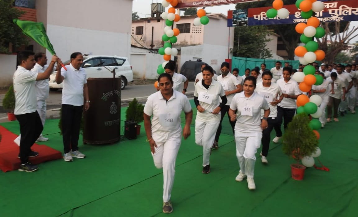 Unity race from Collectorate to Jan Manch on Patel Jayanti