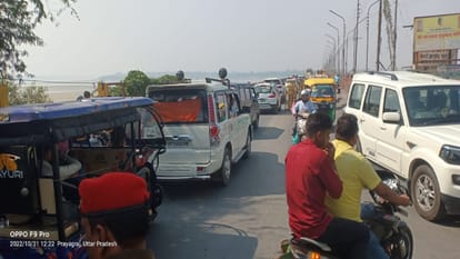 Due to the jam of ten hours in Jhunsi on Prayagraj-Varanasi highway