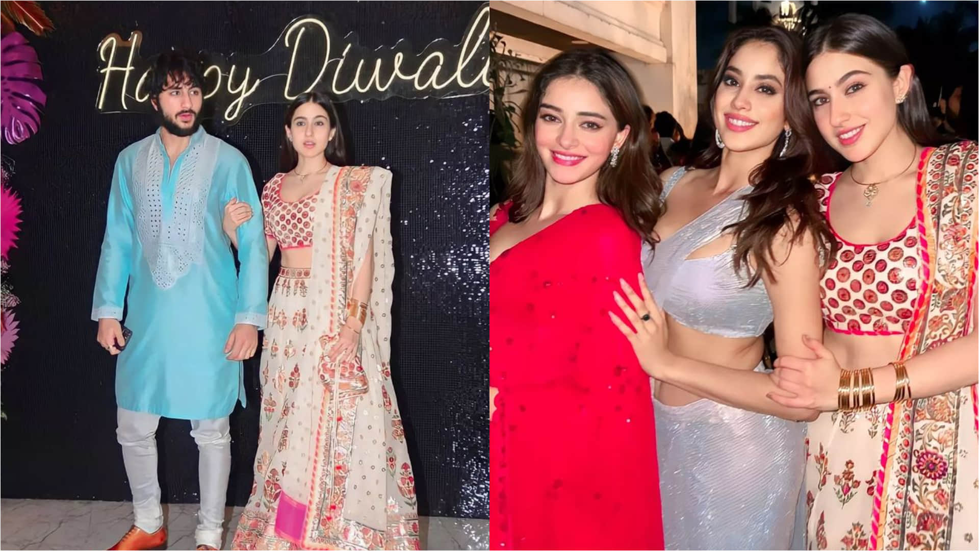 sara ali khan in mini skirt with corset top for halloween party looks bold and gorgeous