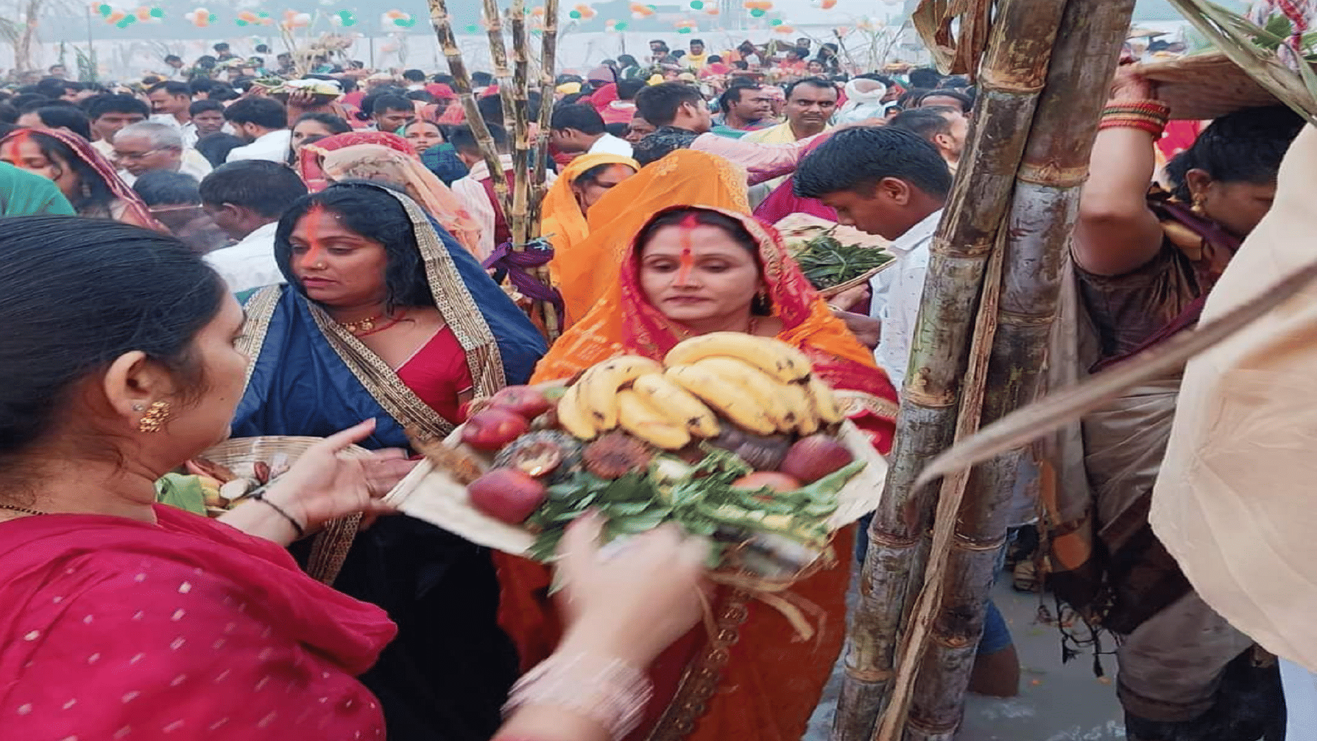 Today is the last day of Chhath Puja Arghya is offered to the rising sun on the fourth day