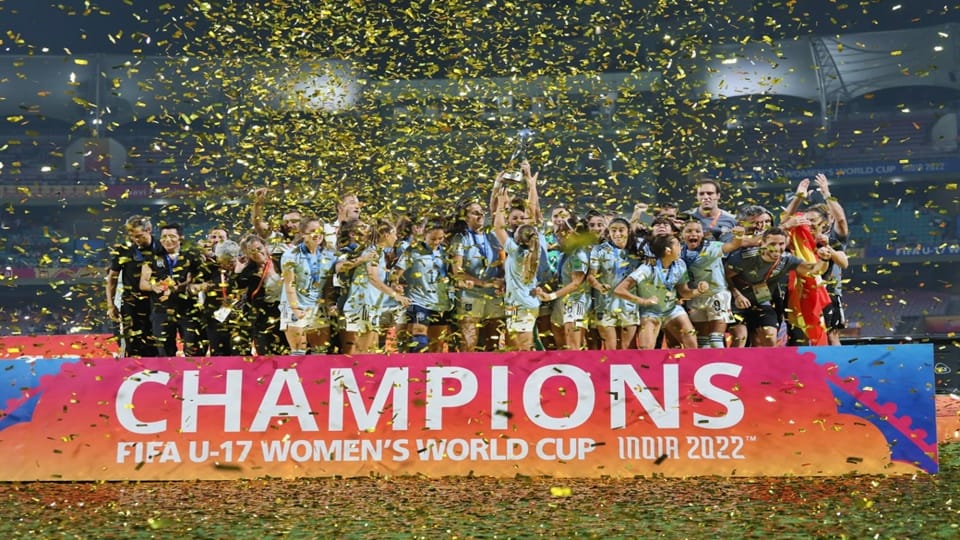 Fifa U-17 Women World Cup 2022 Spain beat Colombia 1-0 to become the first team to defend the title