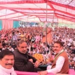 वरिष्ठ कांग्रेस नेता आनंद शर्मा ने बद्दी में जनसभा की।