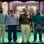 डीसीपी प्रमोद कुशवाह के साथ सम्मानित पुलिस अफसर