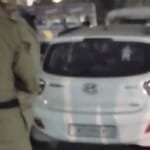 पुलिस के कब्जे में कार