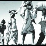 विभाजन के दौरान पलायन की तस्वीर।