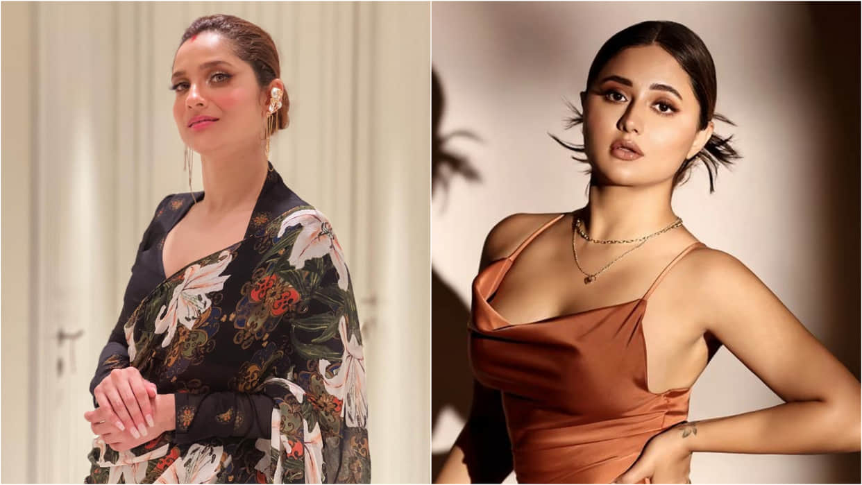 fashion faceoff ankita lokhande rashmi desai wear same maroon saree see whose look attractive