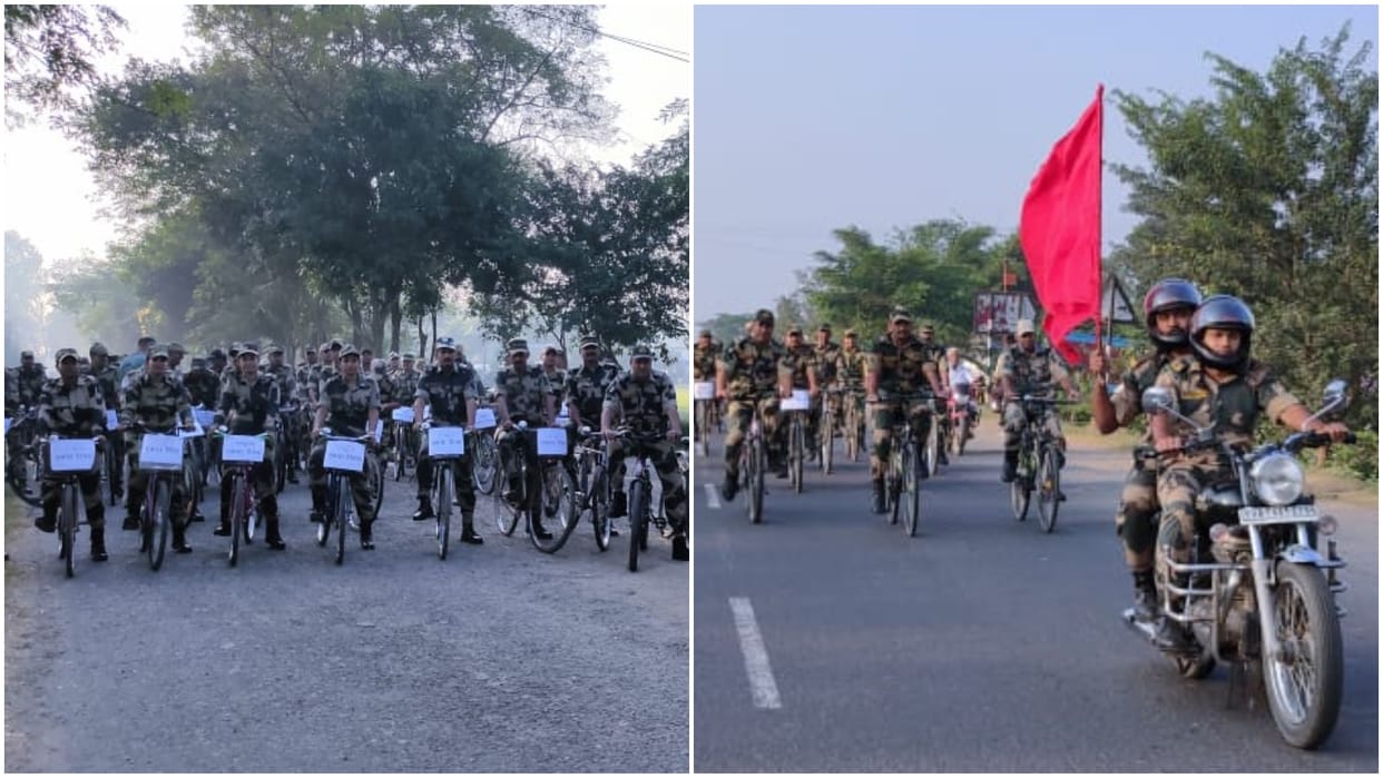 National Unity Day sardar vallabhbhai patel birth anniversary BSF organized cycle rally walkathon