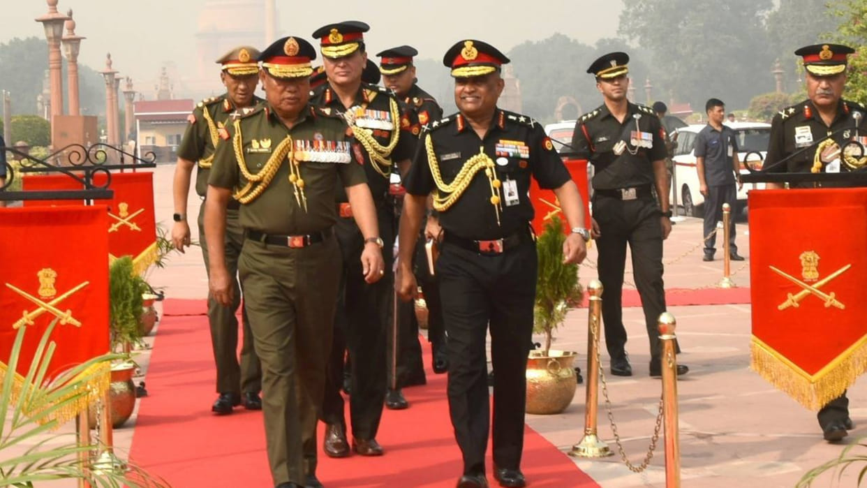 Army Chief Gen Pande holds talks with Bhutanese commander