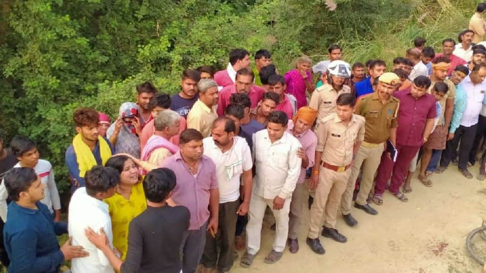 brutal murder of farmer in mathura