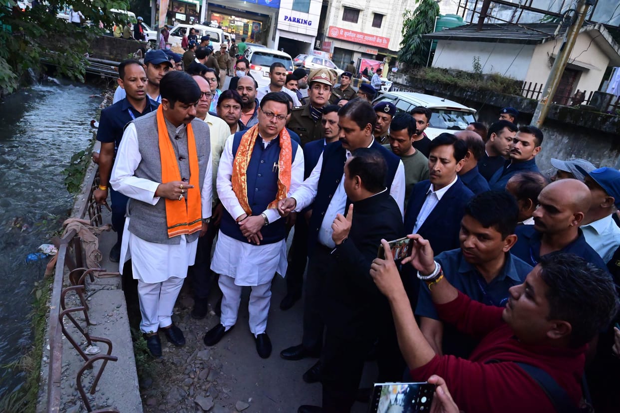 CM did surprise inspection of road and canal covering work