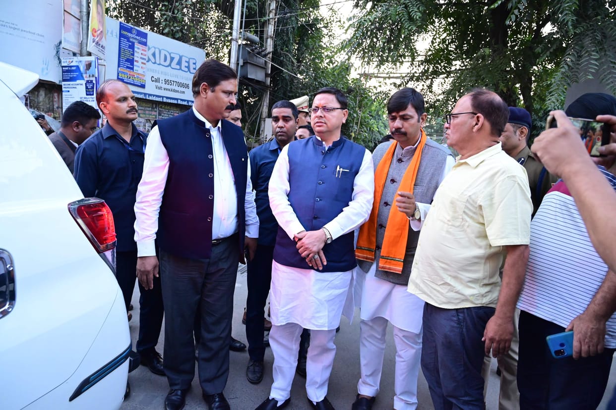 Haldwani News: CM angry over potholes on the road