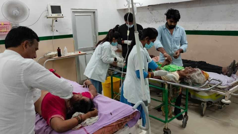 Auto met with accident in village chang of bhiwani