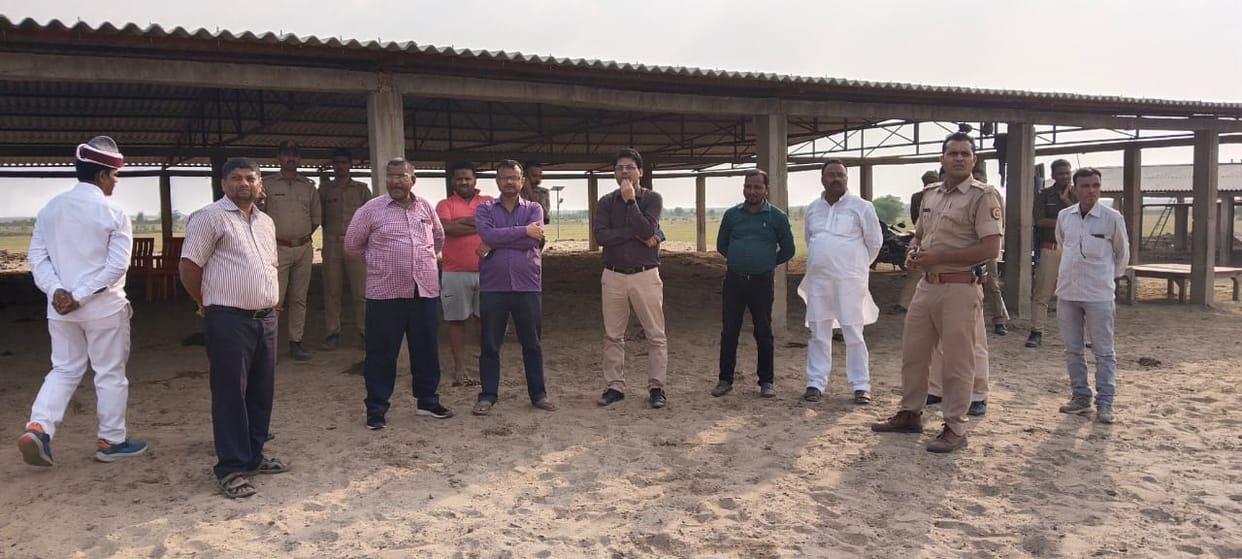 Transfer of animals from temporary cowshed