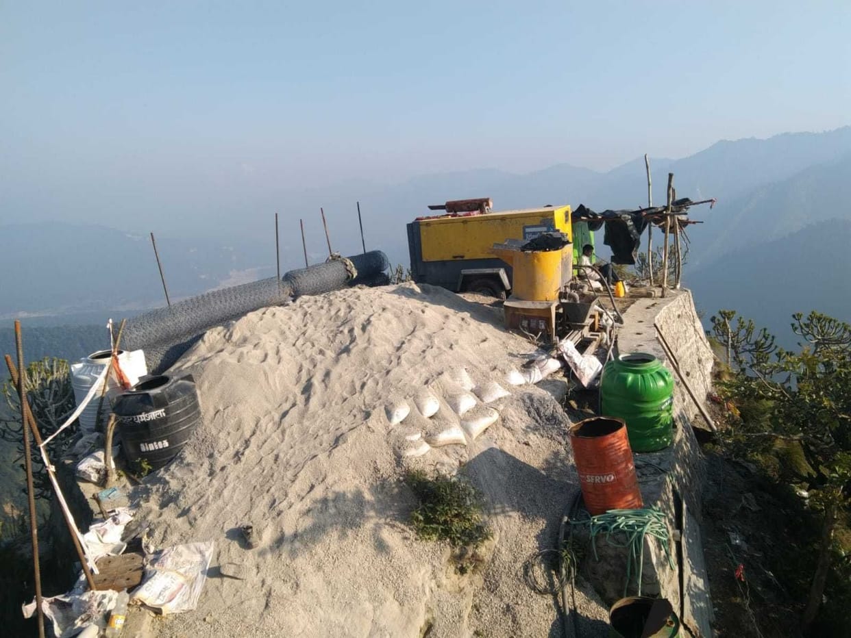 After two months, the crack of Purnagiri hill will be filled