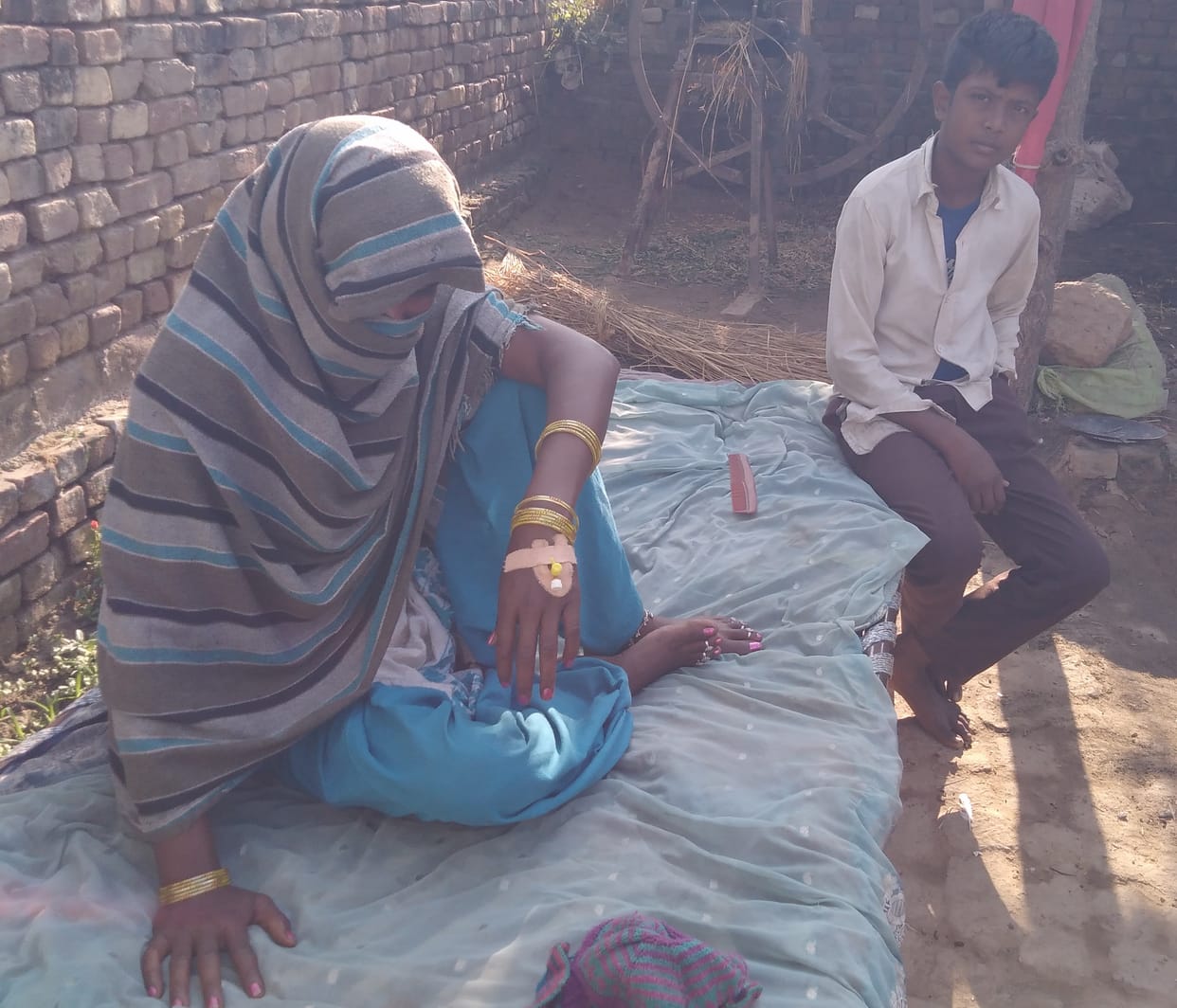 The villages Mohanpur and Hasanpur are burning with fever