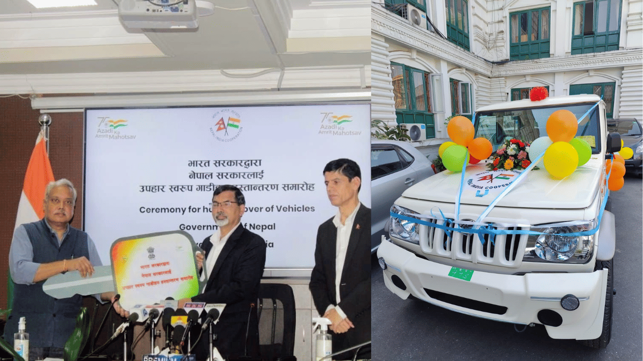 India has gifted 200 Mahindra bolero SUV to Nepal, used by security forces