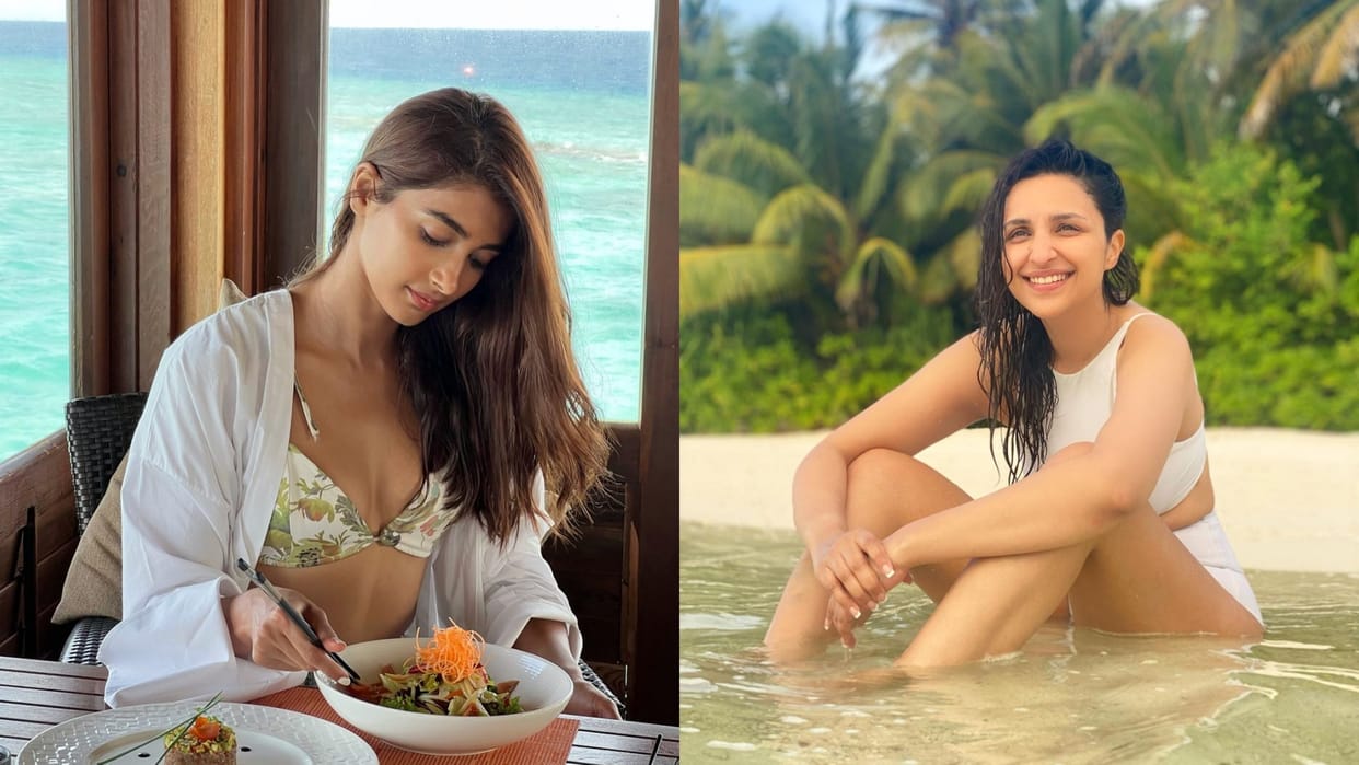 Photos of the day Pooja Hegde Parineeti Chopra Janhvi Kapoor Nora Fatehi Neha Sharma Urvashi rautela