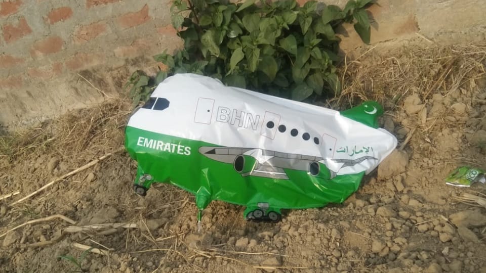 Jammu and Kashmir: Pakistani balloon found in Samba Khaud, police seized it
