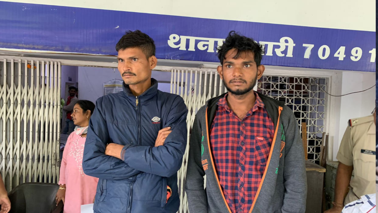 Arrested for dragging minors with a rope in Indore said they stole 10 thousand rupees
