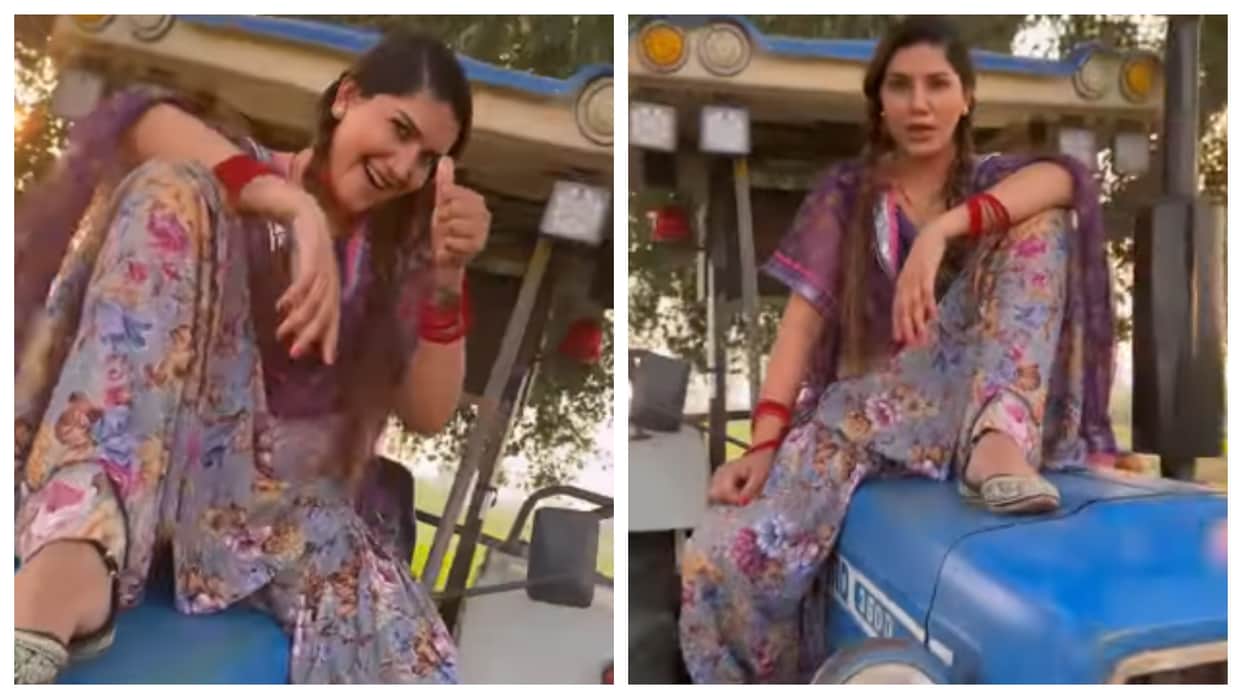 Sapna Choudhary shares reel on husband Veer Sahu song Pakka Haryane Ka goes viral on social media