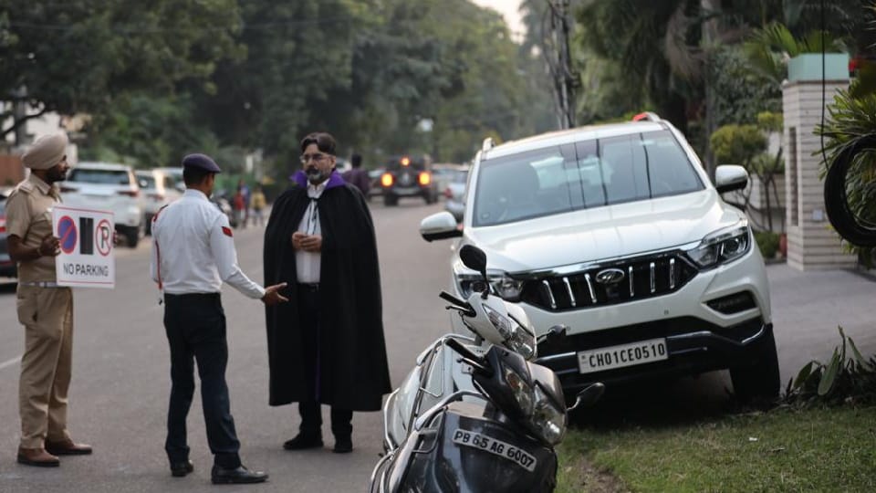 Chandigarh traffic police started challaning people for parking their vehicles outside house