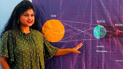 Lunar eclipse can be seen in yellow orange brown or red in eastern states it will be partially visible in MP