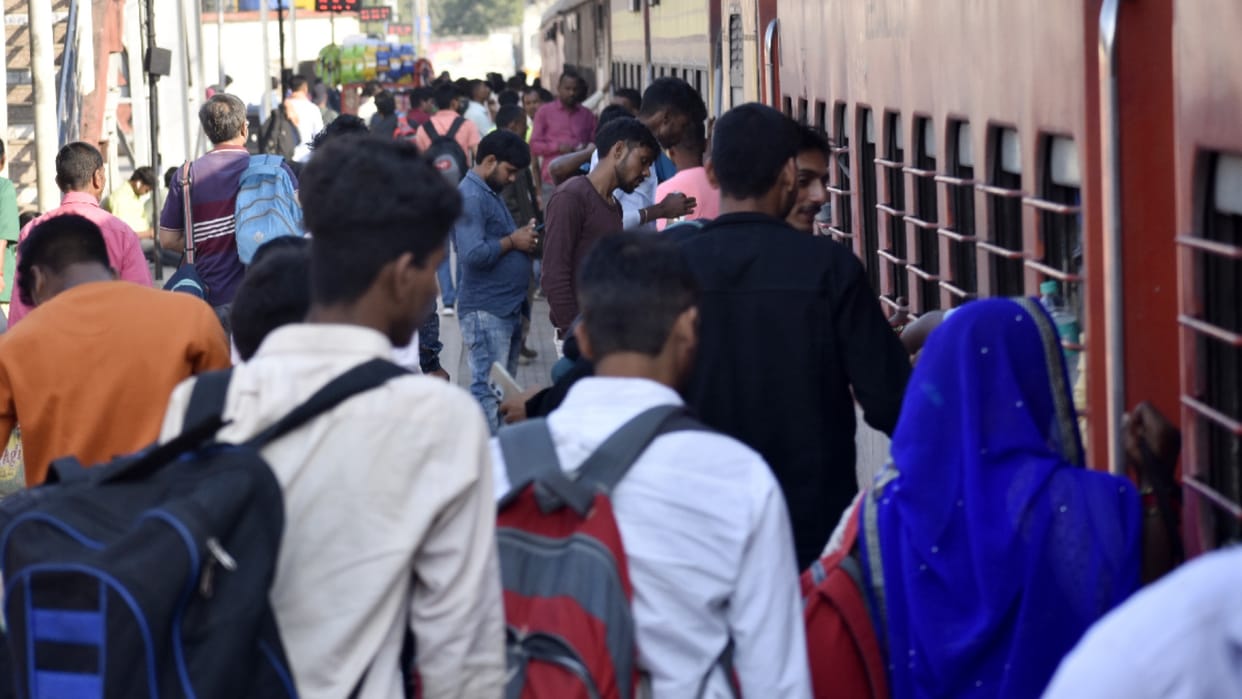 Passengers stood on platform for hours exhausted elderly and women
