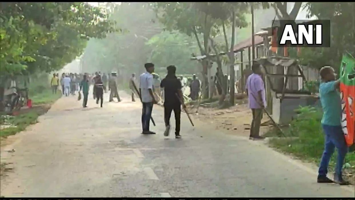 Congress & BJP workers clash at Bishalgarh constituency Sepahijala Tripura Updates
