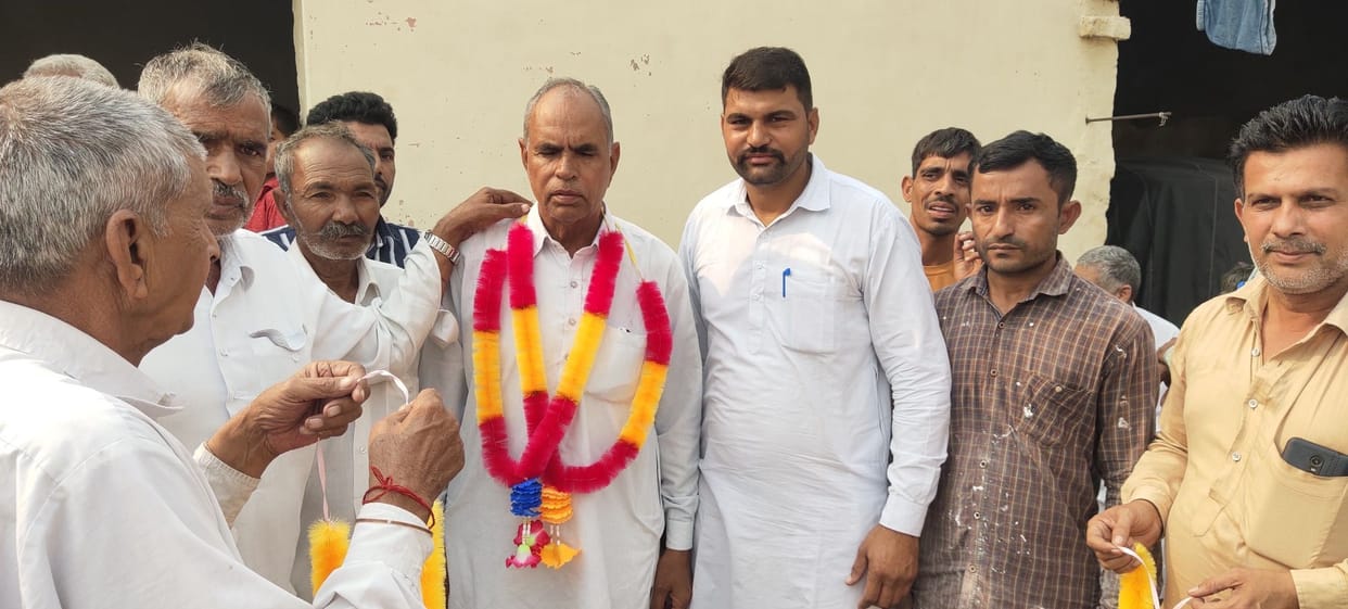 First consensus in district, Ramniwas Poonia elected sarpanch in Dhani Binja Lamba