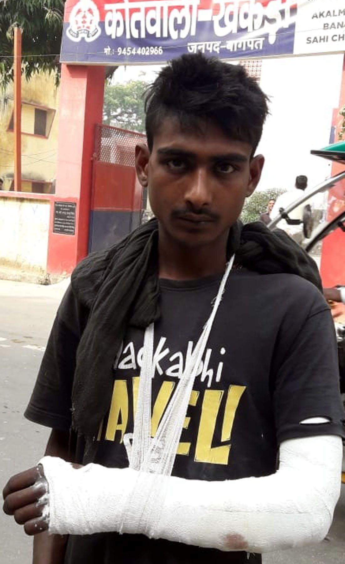 youth attacked with iron road