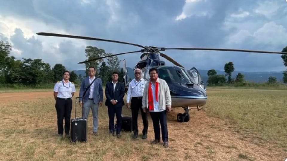 Meghalaya CM Conrad Sangma's helicopter makes an emergency landing