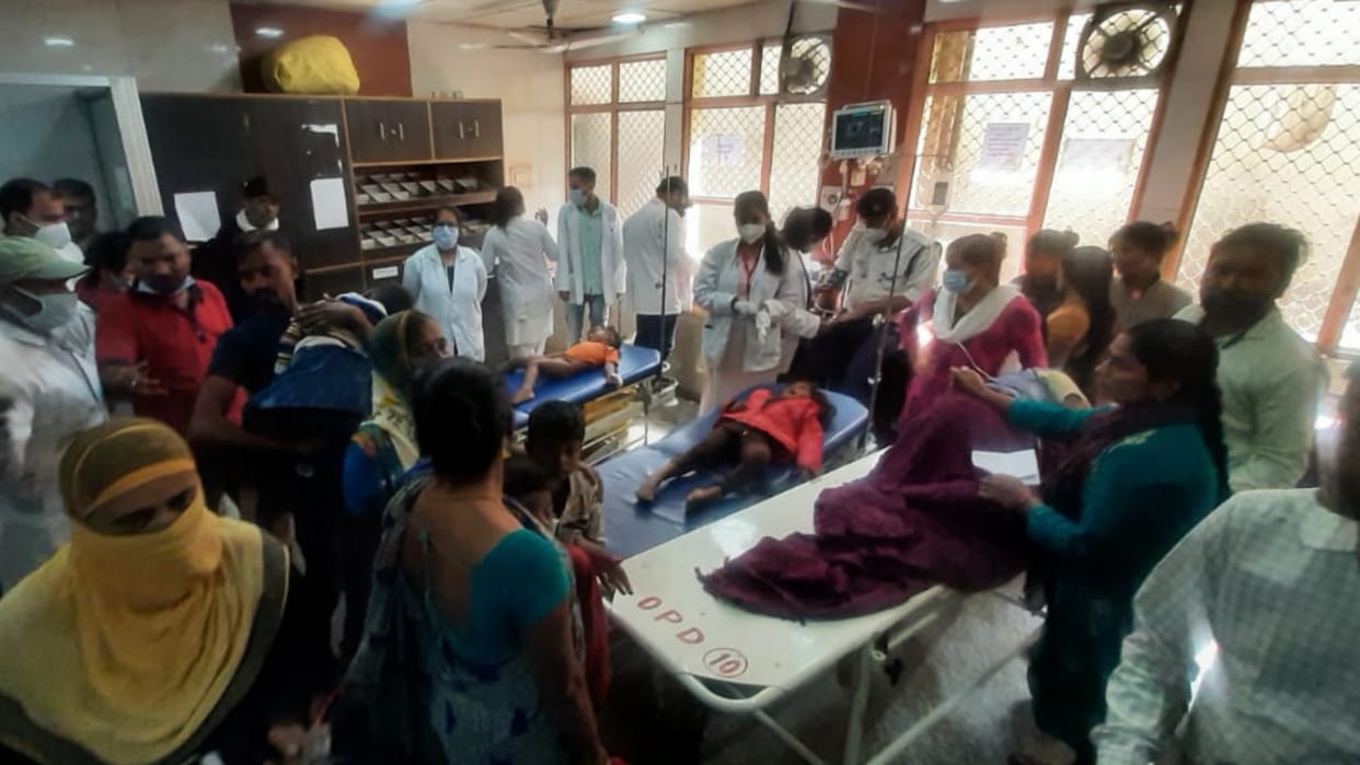 70 people fall ill after having food in birthday party in Mohanlalganj.