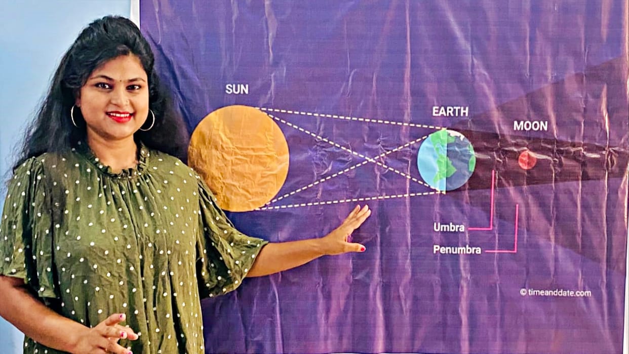 Lunar eclipse can be seen in yellow orange brown or red in eastern states it will be partially visible in MP