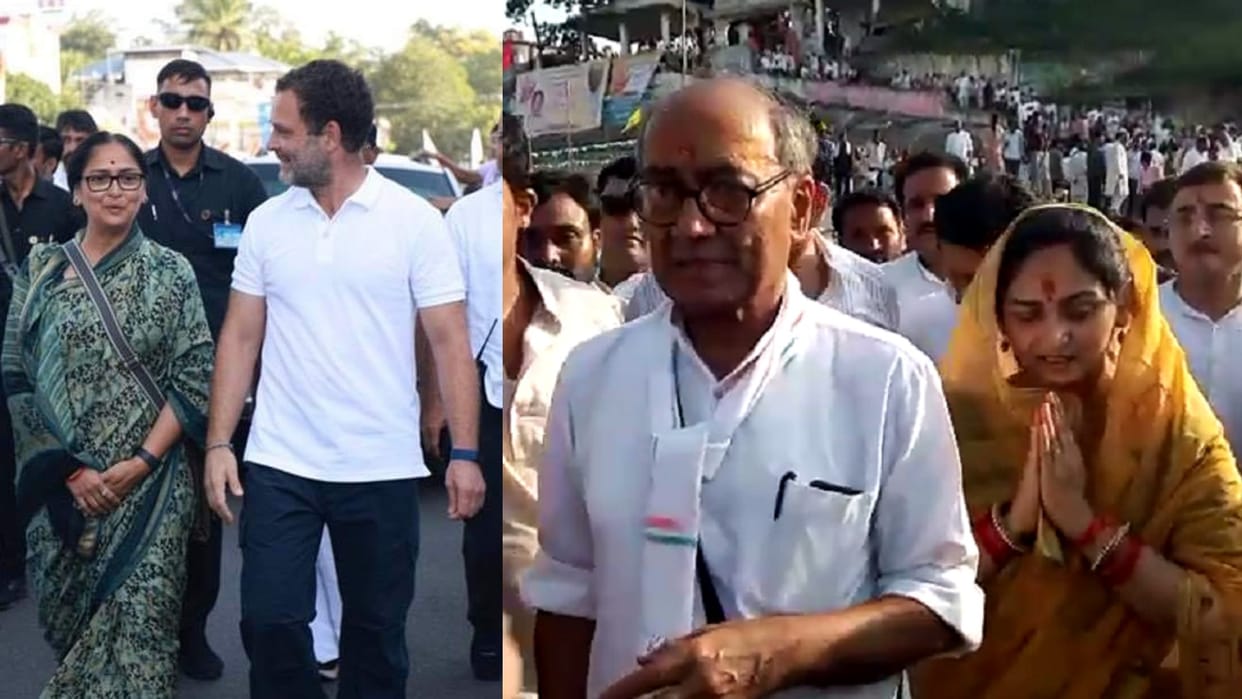 Digvijay Singh wife raised the issue of sand mining Before the Bharat Jodo Yatra will enter MP on November 20