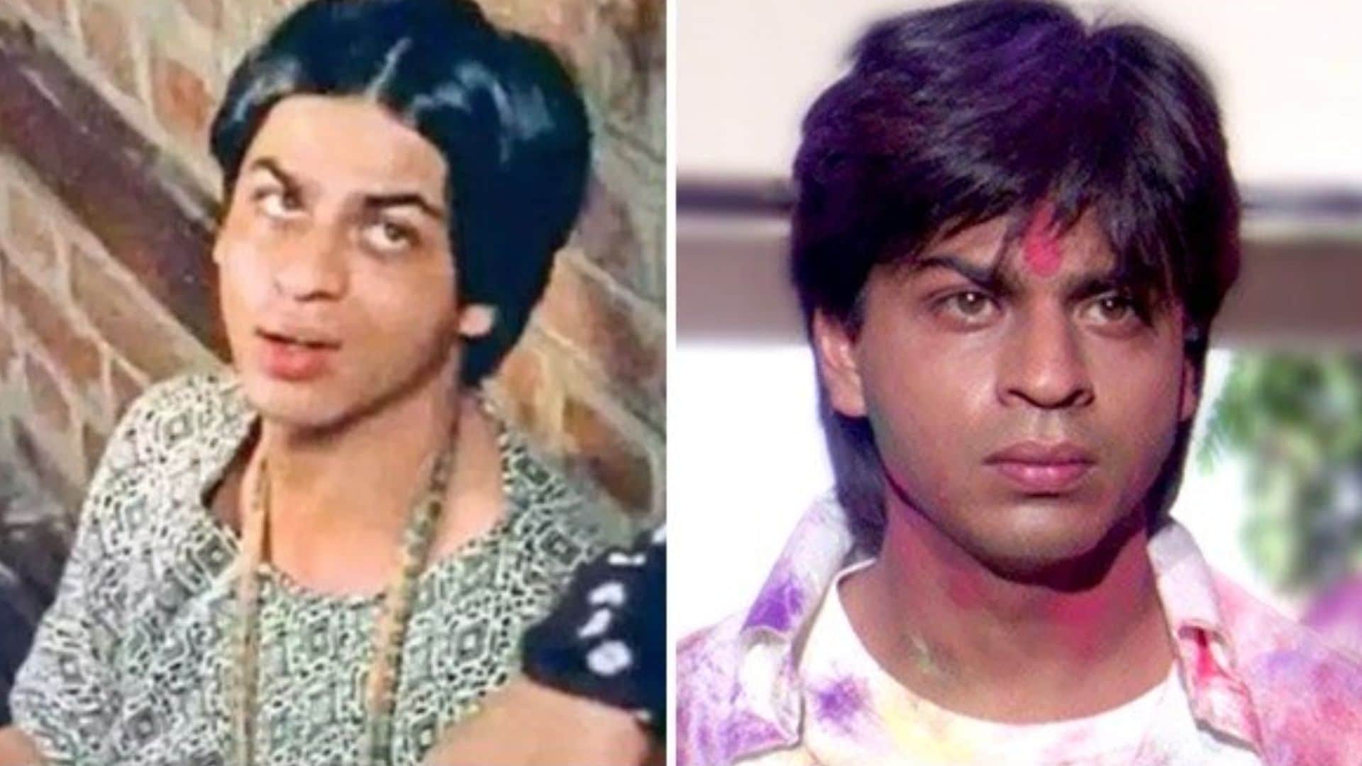 shahrukh khan was seen playing a gay student role in his debut film