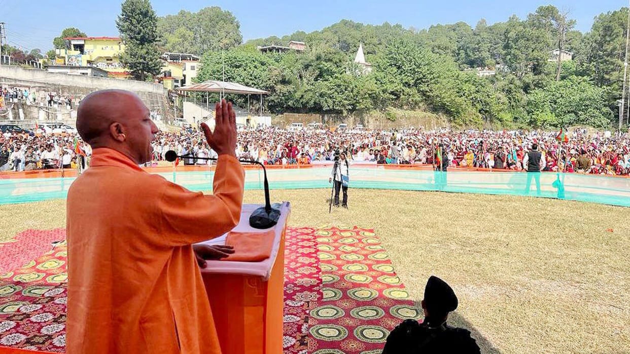 himachal pradesh election 2022 cm yogi adityanath targets congress in jawali jansabha