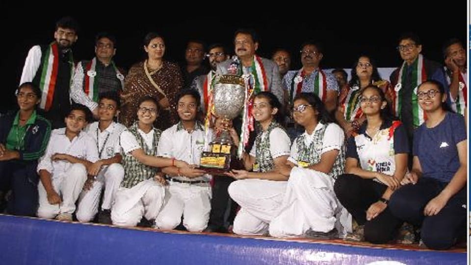 Prize distribution at the conclusion of Moon School Olympics-2022
