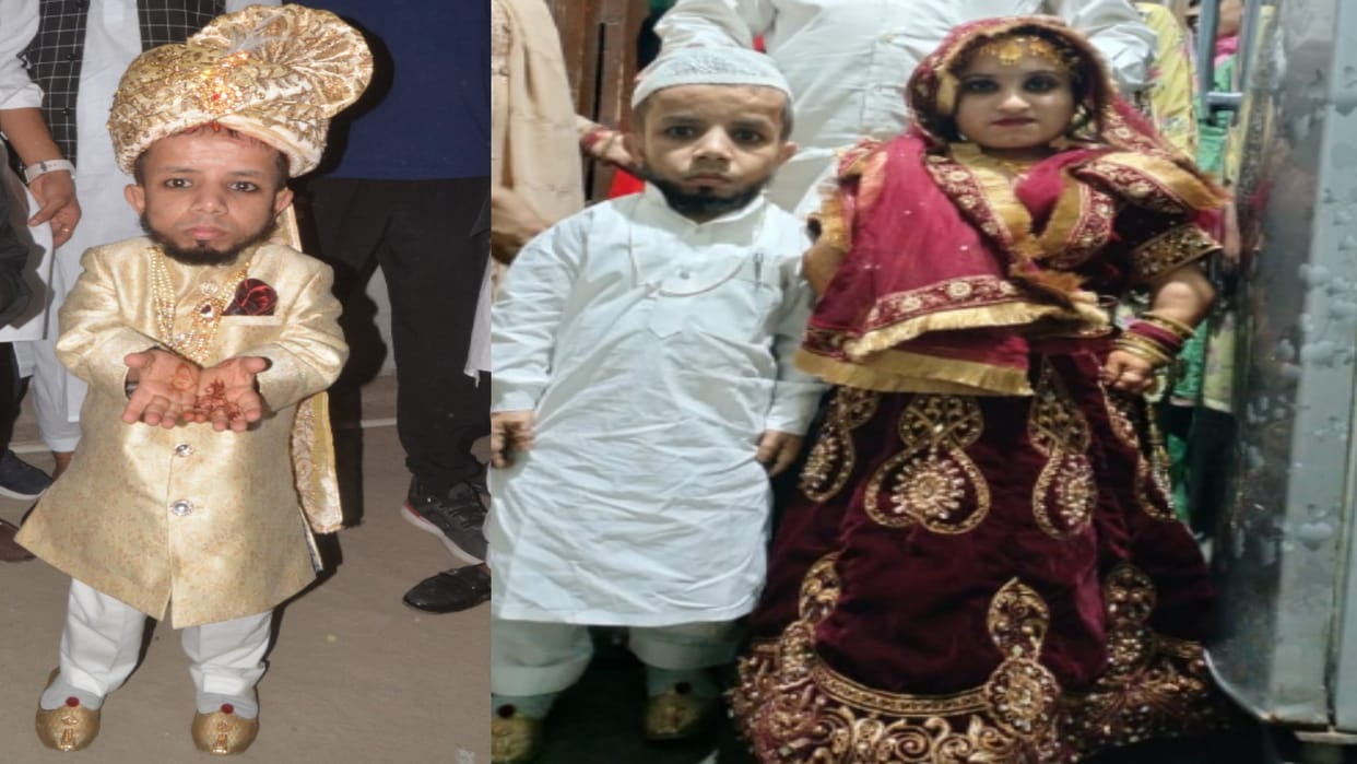 bride and groom were brought up to the stage by lifting them in their lap, brought fame to Azim and Bushra