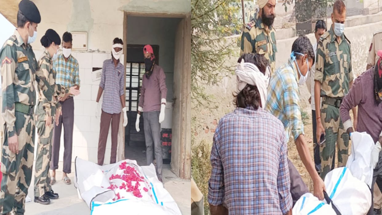 Anupgarh bsf jawan handed over the body of pakistani infiltrator to pakistan with respect