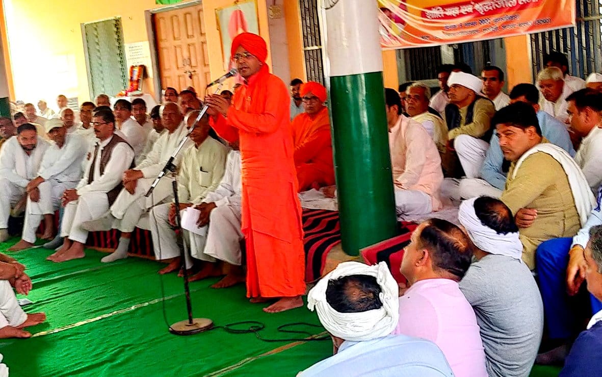 Crowds gathered to pay tribute to Krishnapal Khalifa