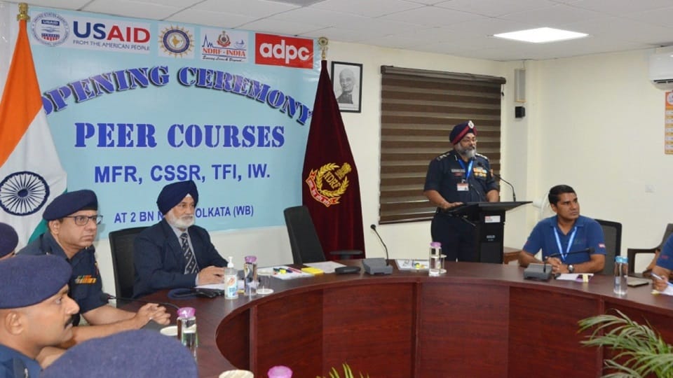 International level training course started at NDRF Battalion Headquarters