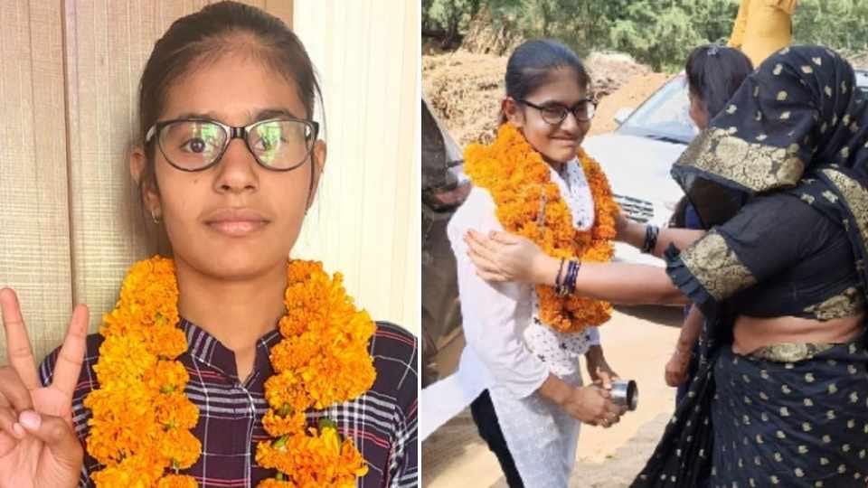 Haryana Panchayat Election 21 year old Anju won Sarpanch election in Mahendragarh
