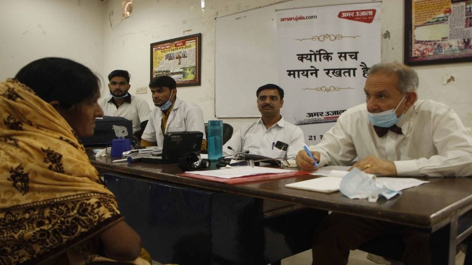free ECG-diabetes test in Amar Ujala Foundation held health camp in Agra