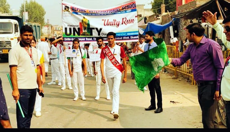 Students of Alpine School took out Run for Unity March