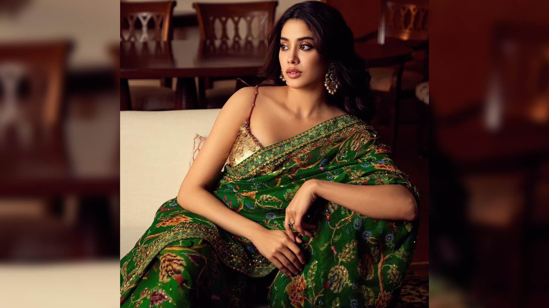 Sawan 2023 bollywood actress in green saree Madhuri Dixit to janhvi kapoor