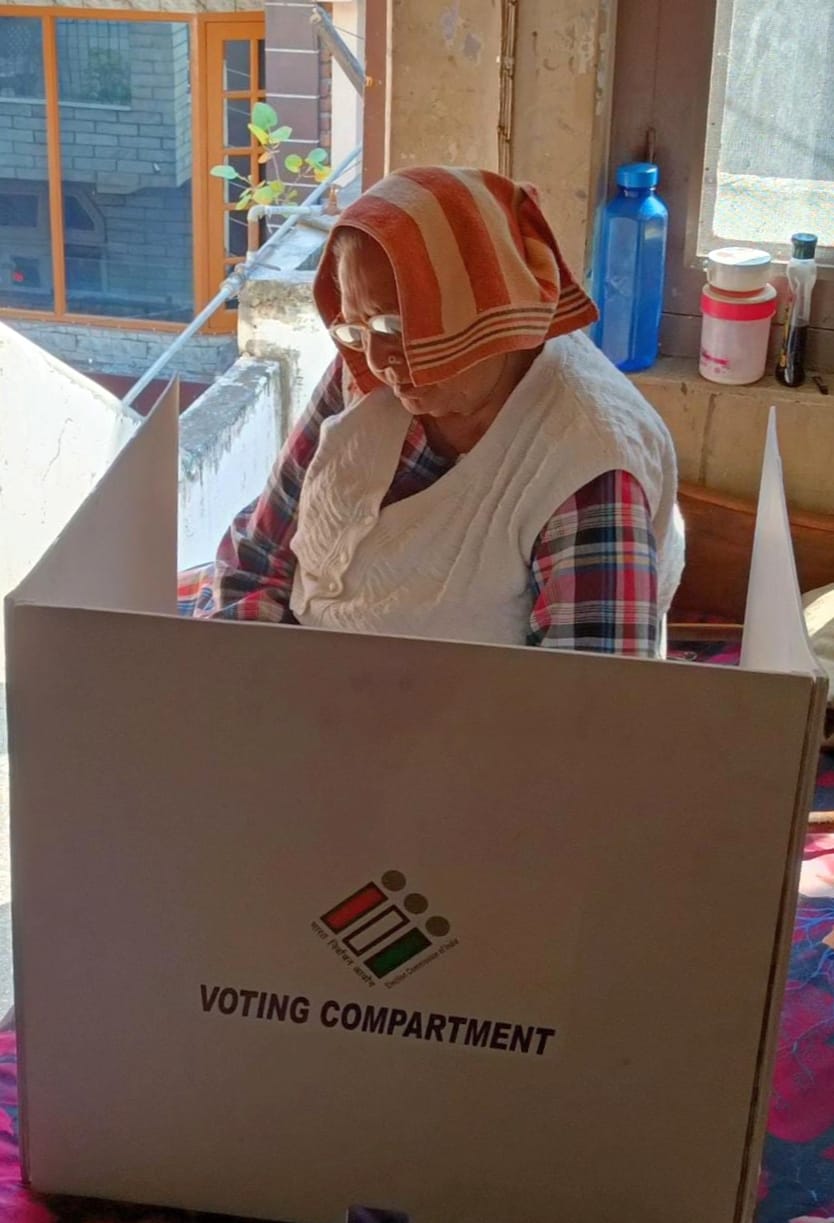787 people voted at their doorstep in the district kullu