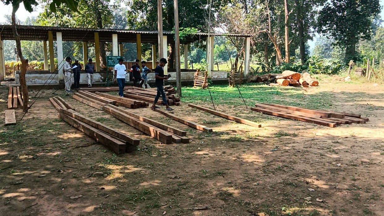 Korba: Illegal wood seized in Pasarkhet range village forest department denies smuggling