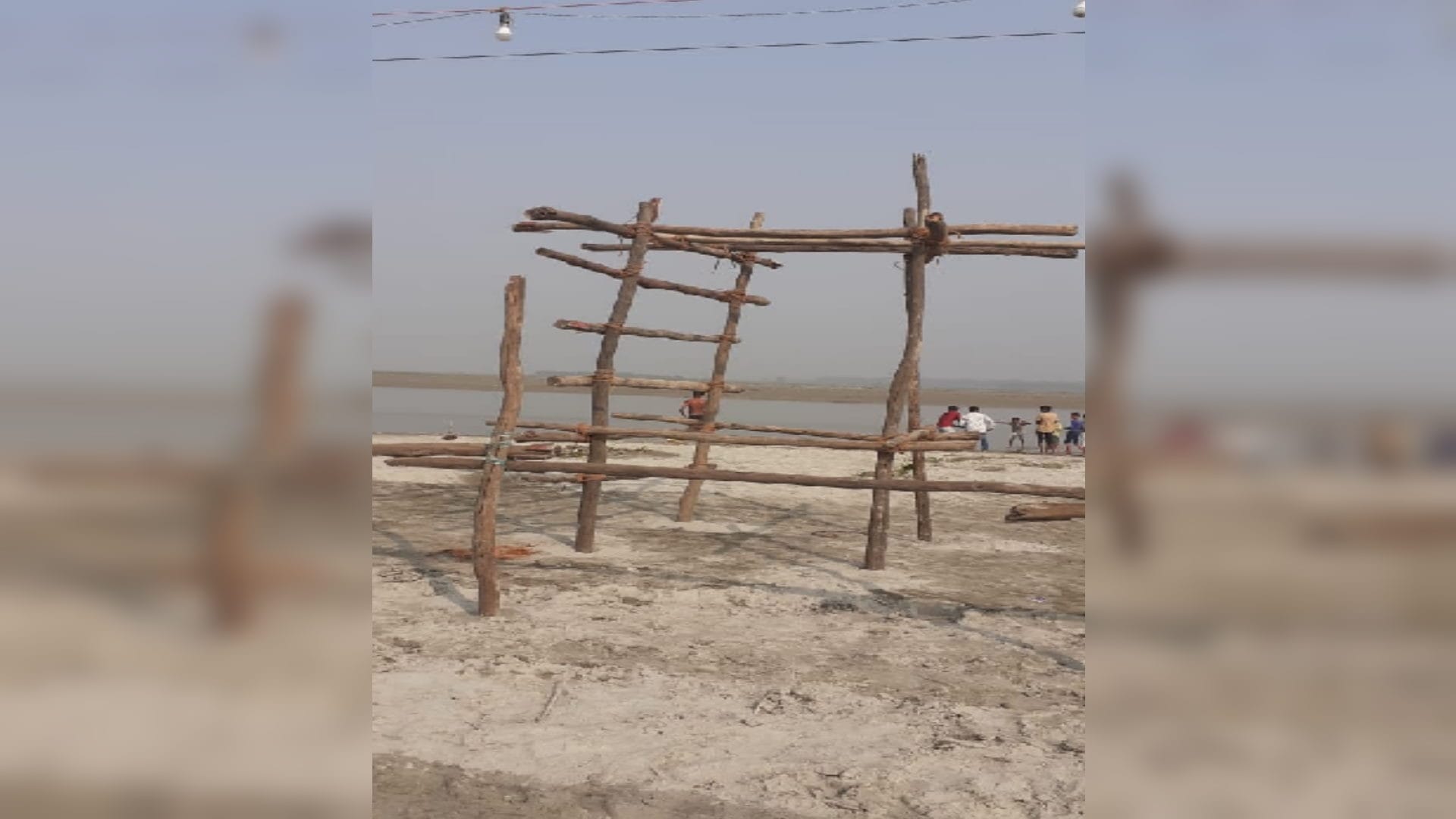 Ganga snan Fair preparations begin watch towers built for security inaugurated on five  see photos